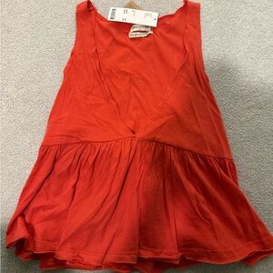 Urban Outfitters Red Sleeveless Blouse
